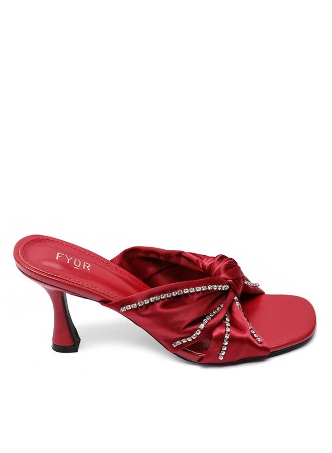 فايور صندل نسائي ساتان بعقدة